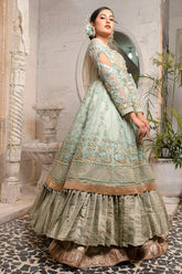 Zahra Ahmad - ABIGAIL - Green - Organza - 2 Piece